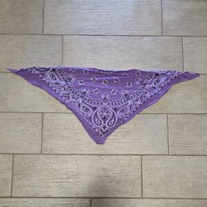 Doggydana with Purple, White, and Black Paisley Design